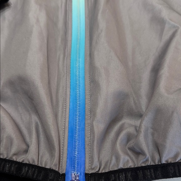 PINK Victoria's Secret Gray Jacket with Blue and Yellow Zipper - Picture 7 of 13